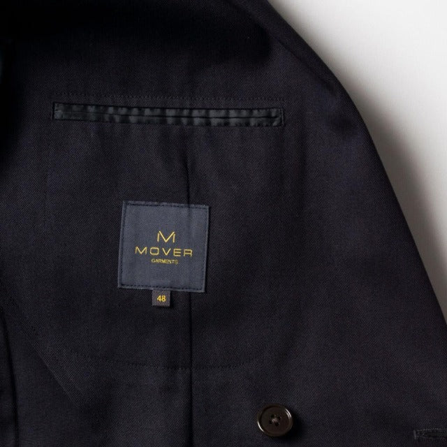 Double breasted jacket　【ABMG15-80】　Deep Navy Brisbane Moss Cotton100% Twill 【通年】　セットアップ　