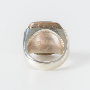 陶器リング (Squared pottery ring)