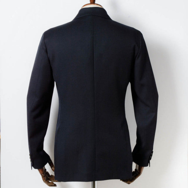 Single 2B jacket　【ABMG16-10】　Navy Wool 100%　MARZOTTO HAVANA (春秋冬商品)　【セットアップ対応】