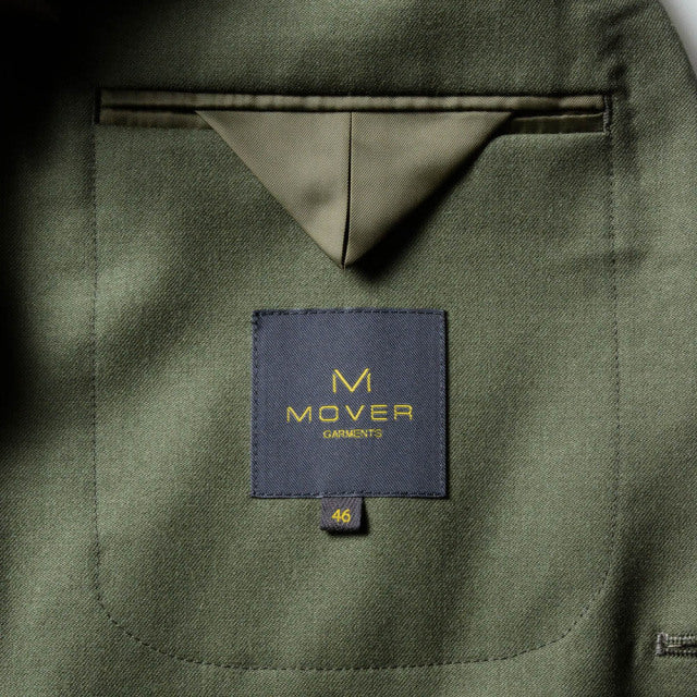 Single 2B jacket　【ABMG16-20】　Khaki Green Wool 100%　MARZOTTO HAVANA (春秋冬商品)　【セットアップ対応】