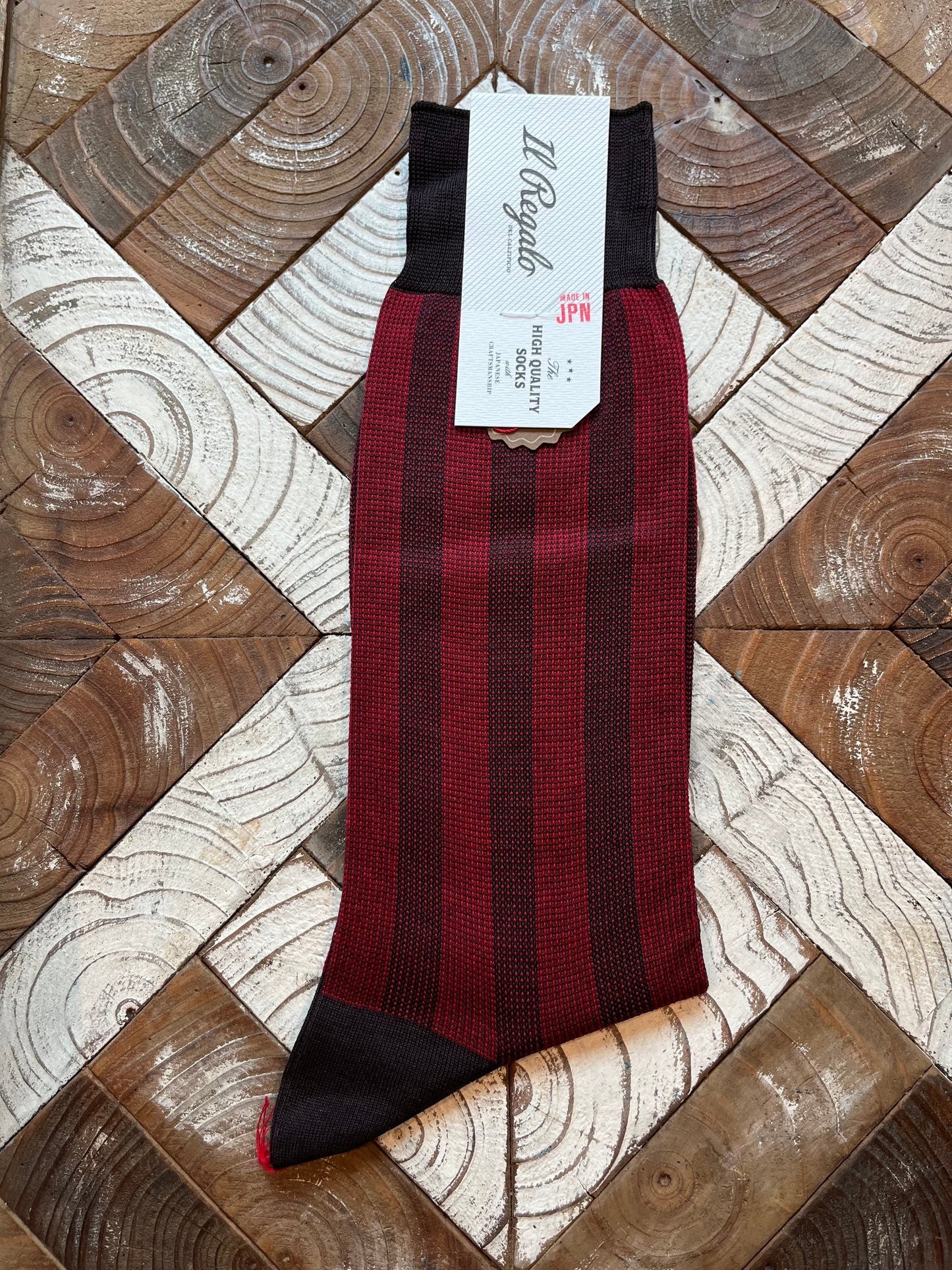 Il Regalo Bold bicolor striped socks